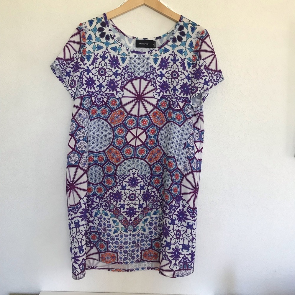 MinkPink Geometric Dress, Size M